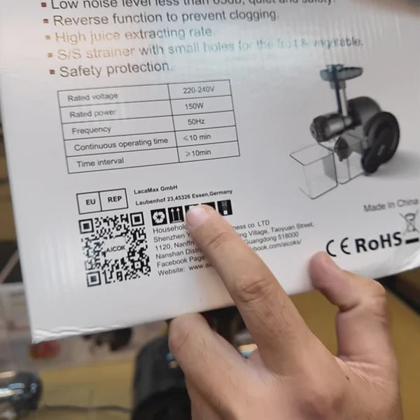 AICOK Slow Juicer German Lot Imported